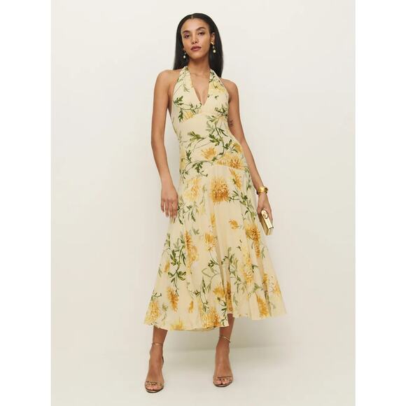 Reformation Briony Dress Honeyglow - Picture 3 of 13